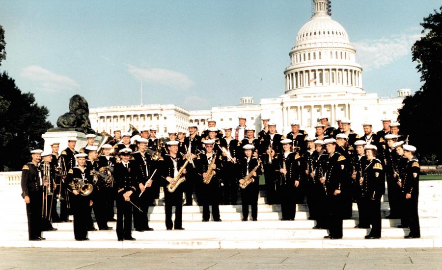 Musikzug 1950 e. V. Battenberg vor dem Capitol in Washington